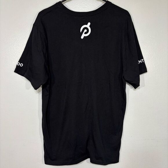 Peloton Black Graphic Peloton Logo Short Sleeve T-Shirt - Picture 3 of 4